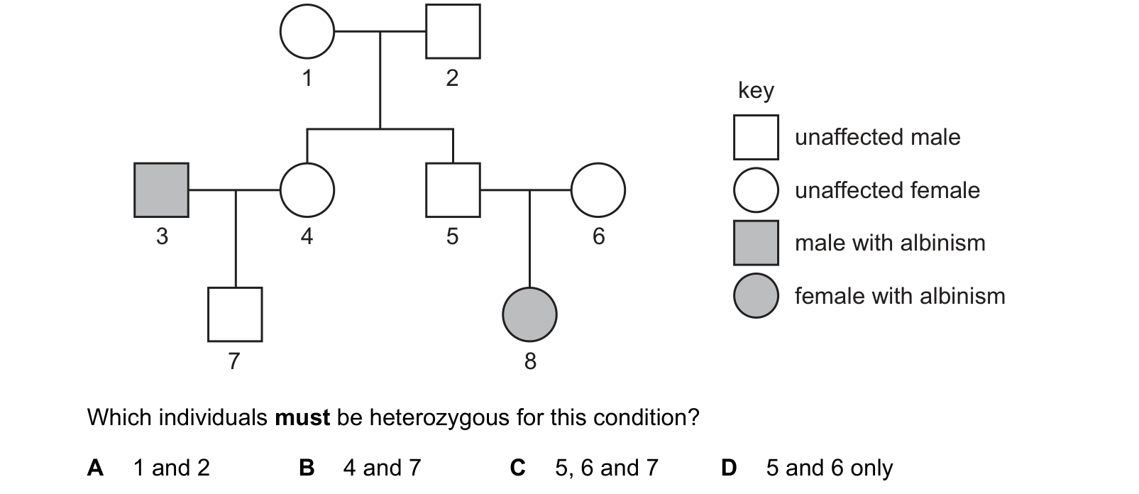 Diagram from the Cambridge Biology 0610 Paper 2 May/June 2023 paper, variant 1, question 32.