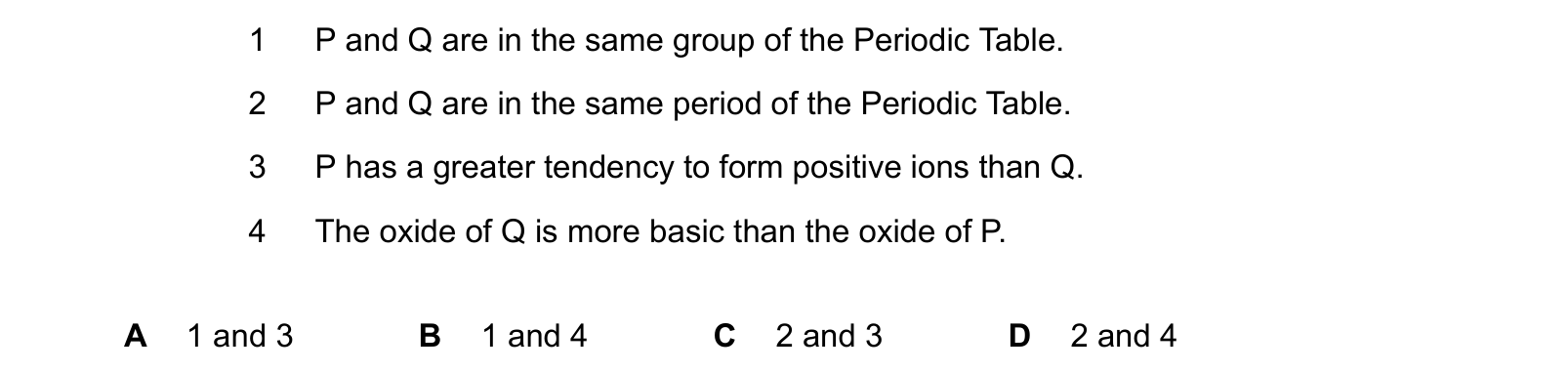 Diagram from the Cambridge Chemistry 0620 Paper 2 February/March 2024 paper, variant 2, question 23.