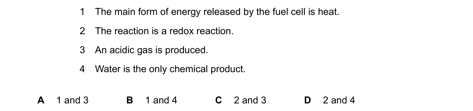 Diagram from the Cambridge Chemistry 0620 Paper 1 May/June 2024 paper, variant 1, question 11.