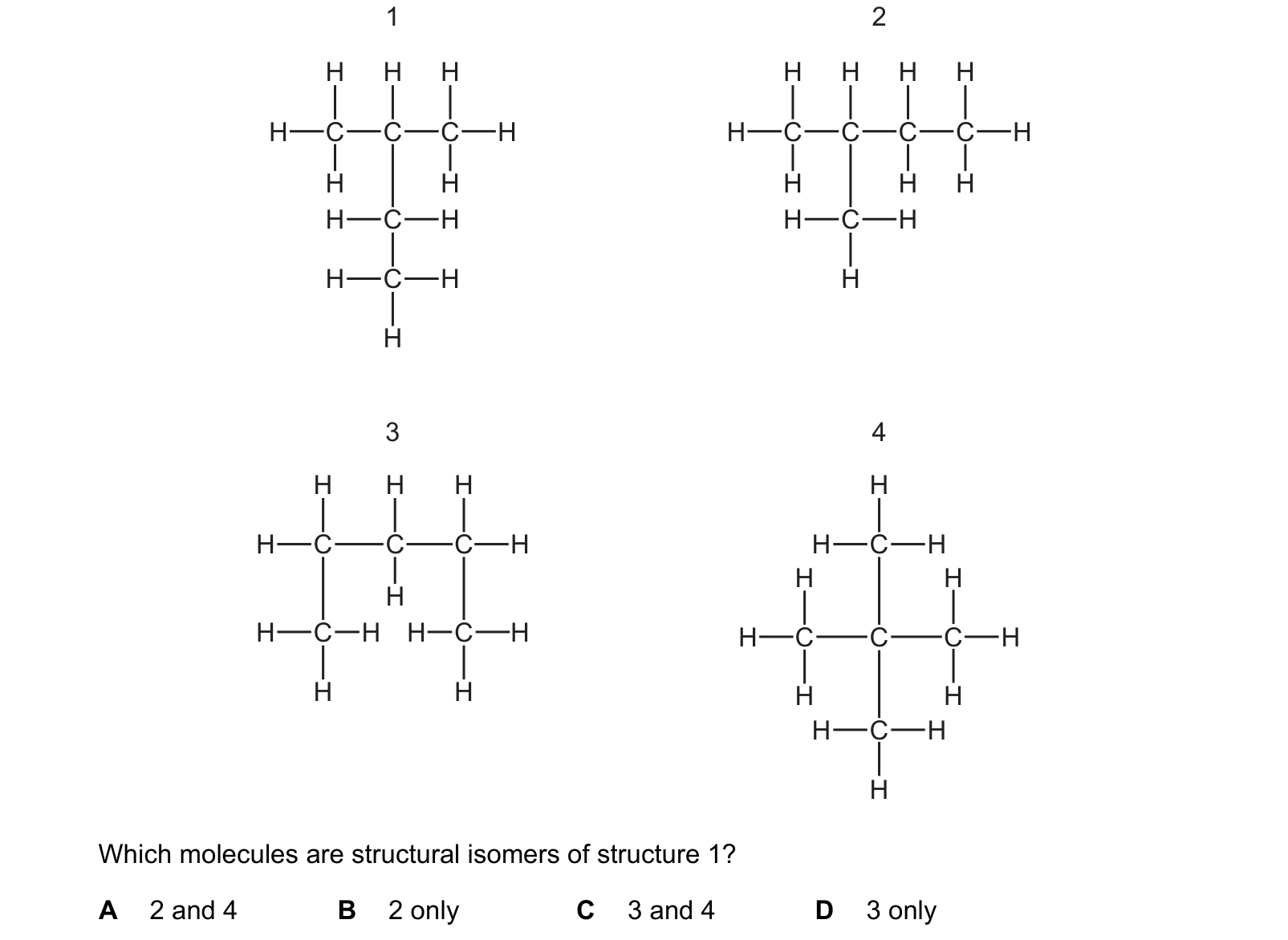Diagram from the Cambridge Chemistry 0620 Paper 2 October/November 2020 paper, variant 1, question 35.