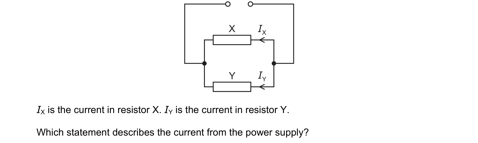 Diagram from the Cambridge Physics 0625 Paper 1 May/June 2022 paper, variant 2, question 32.