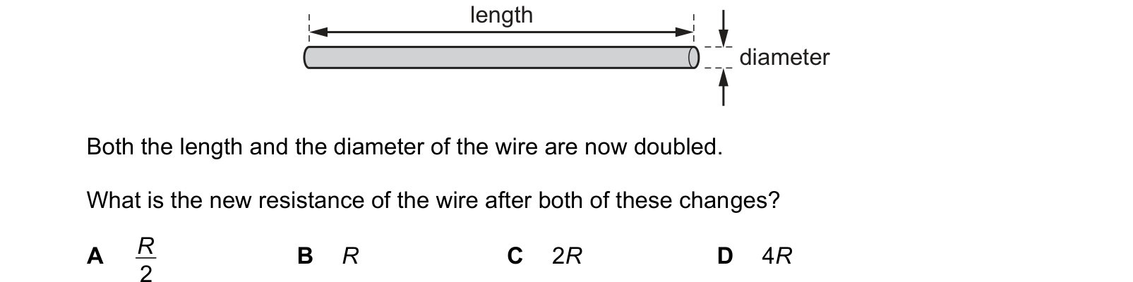 Diagram from the Cambridge Co-ordinated Sciences 0654 Paper 2 May/June 2020 paper, variant 1, question 37.
