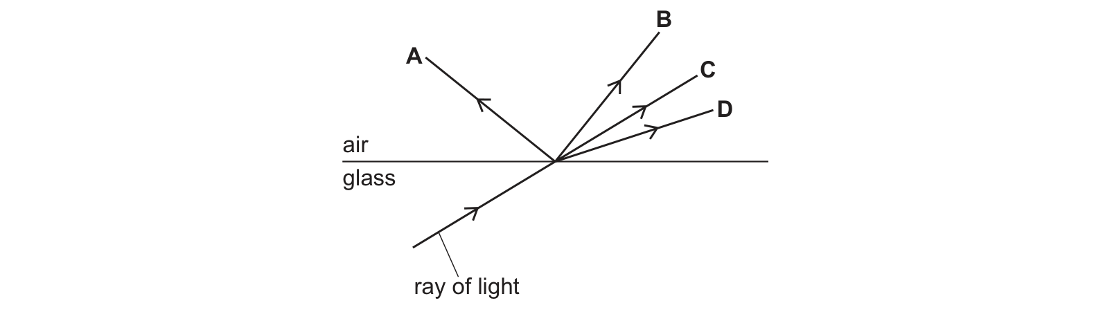 Diagram from the Cambridge Co-ordinated Sciences 0654 Paper 1 May/June 2024 paper, variant 2, question 33.