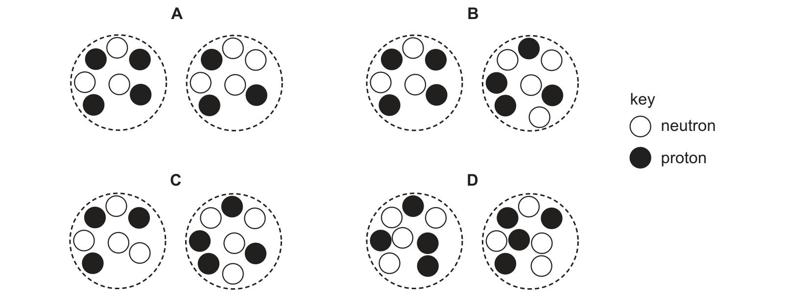 Diagram from the Cambridge Co-ordinated Sciences 0654 Paper 2 October/November 2022 paper, variant 2, question 40.