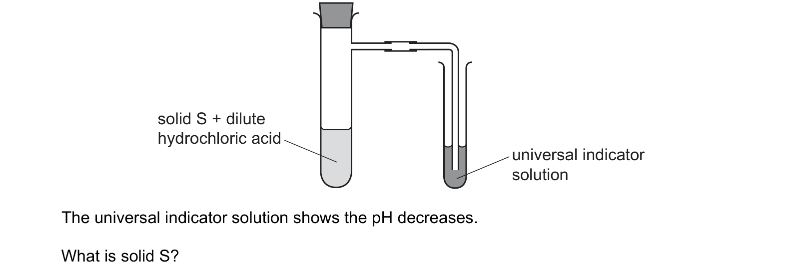 Diagram from the Cambridge Co-ordinated Sciences 0654 Paper 1 October/November 2023 paper, variant 2, question 19.