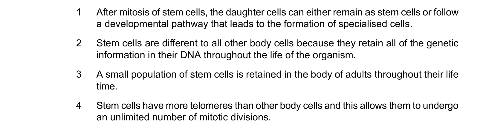 Diagram from the Cambridge Biology 9700 Paper 1 February/March 2024 paper, variant 2, question 22.