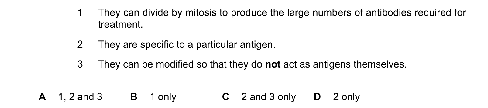 Diagram from the Cambridge Biology 9700 Paper 1 February/March 2024 paper, variant 2, question 39.