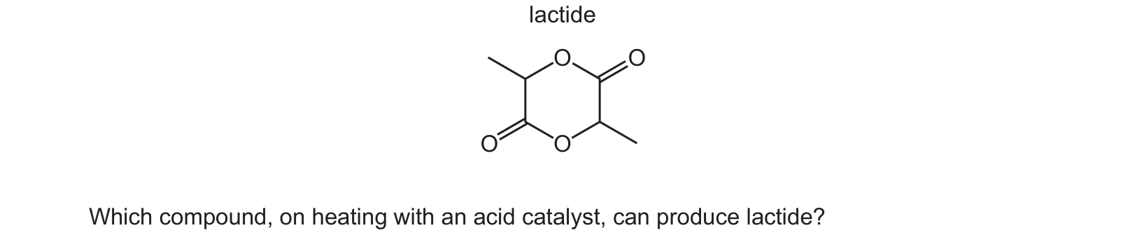Diagram from the Cambridge Chemistry 9701 Paper 1 May/June 2023 paper, variant 2, question 39.