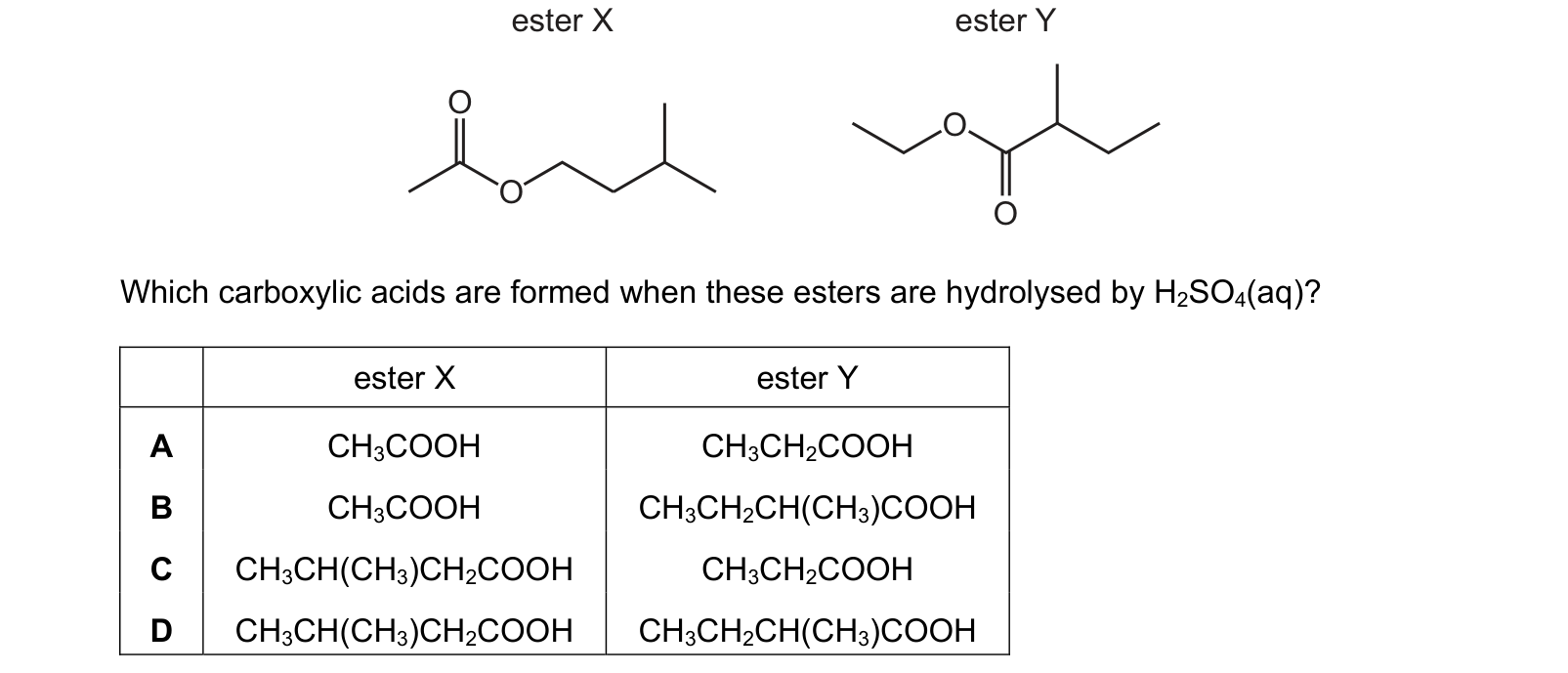 Diagram from the Cambridge Chemistry 9701 Paper 1 May/June 2024 paper, variant 2, question 38.