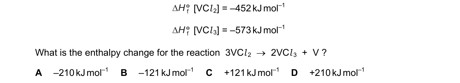 Diagram from the Cambridge Chemistry 9701 Paper 1 October/November 2024 paper, variant 2, question 10.