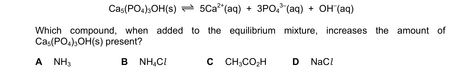 Diagram from the Cambridge Chemistry 9701 Paper 1 October/November 2024 paper, variant 2, question 13.