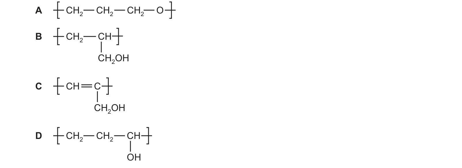 Diagram from the Cambridge Chemistry 9701 Paper 1 October/November 2024 paper, variant 2, question 39.