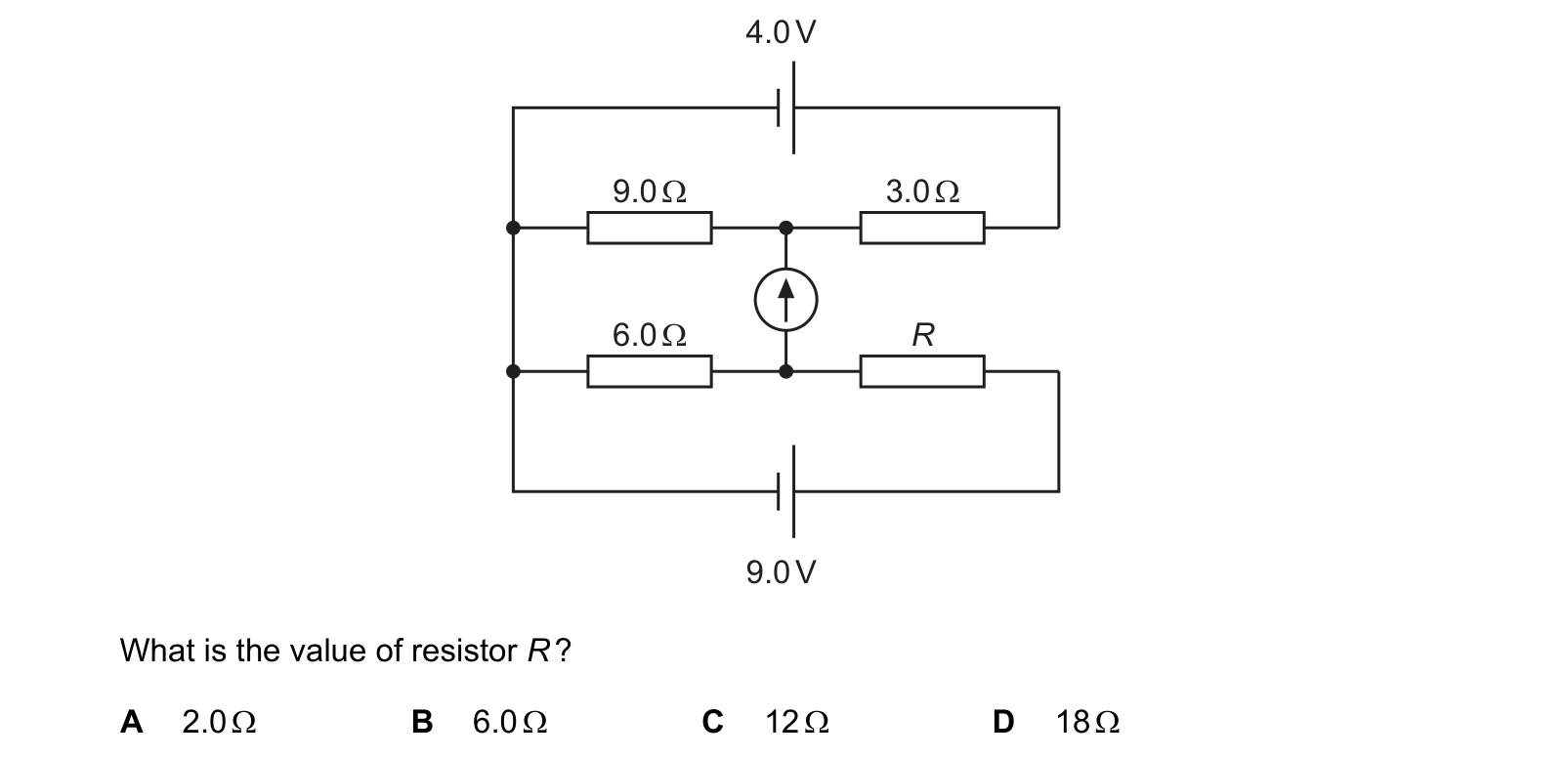 Diagram from the Cambridge Physics 9702 Paper 1 February/March 2022 paper, variant 2, question 37.