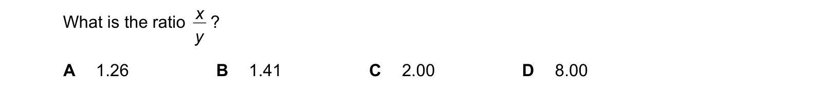 Table from the Cambridge Physics 9702 Paper 1 May/June 2023 paper, variant 2, question 13.
