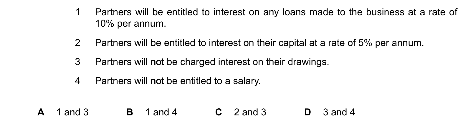 Diagram from the Cambridge Accounting 9706 Paper 1 May/June 2024 paper, variant 1, question 15.
