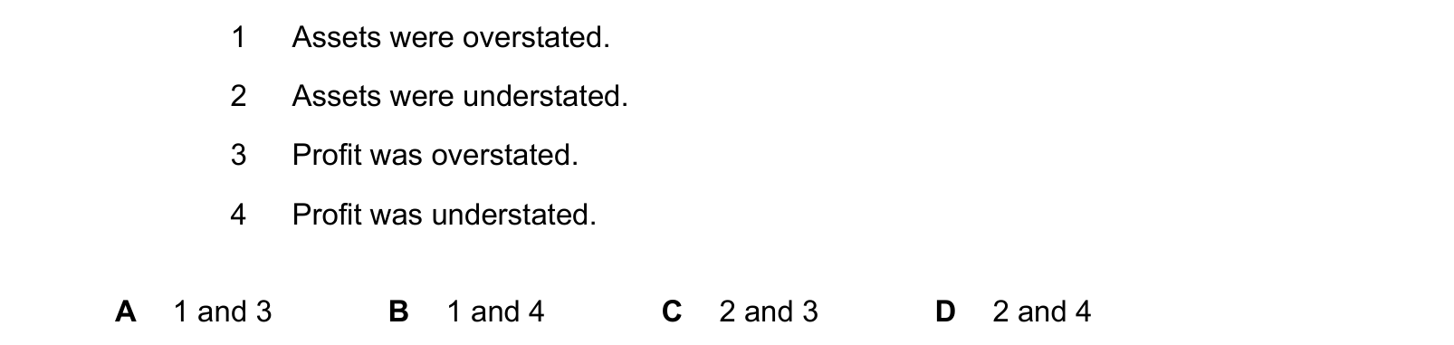 Diagram from the Cambridge Accounting 9706 Paper 1 May/June 2024 paper, variant 3, question 5.