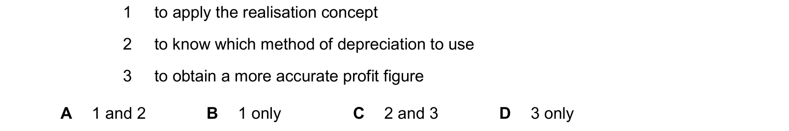 Table from the Cambridge Accounting 9706 Paper 1 October/November 2022 paper, variant 2, question 2.