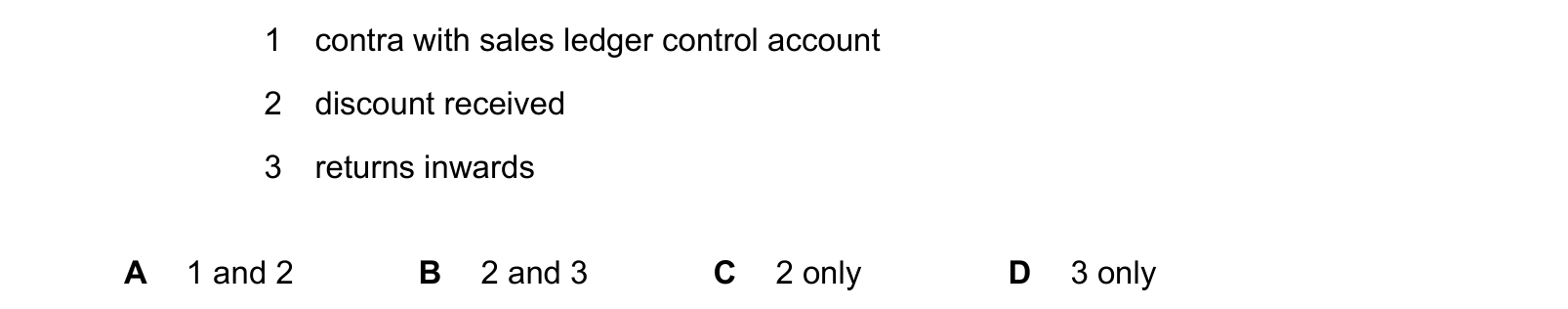 Diagram from the Cambridge Accounting 9706 Paper 1 October/November 2024 paper, variant 2, question 12.