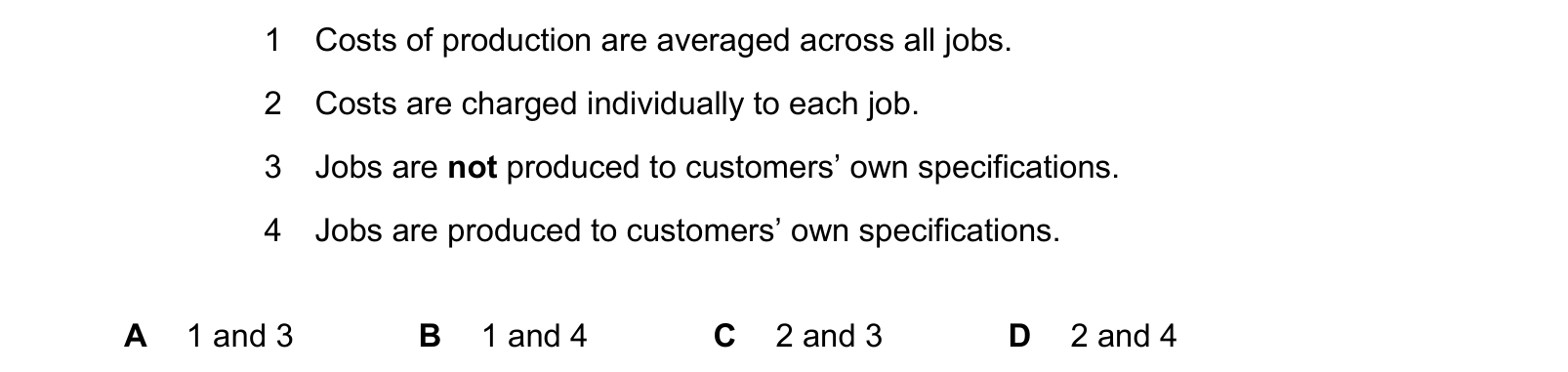 Diagram from the Cambridge Accounting 9706 Paper 1 October/November 2024 paper, variant 3, question 25.