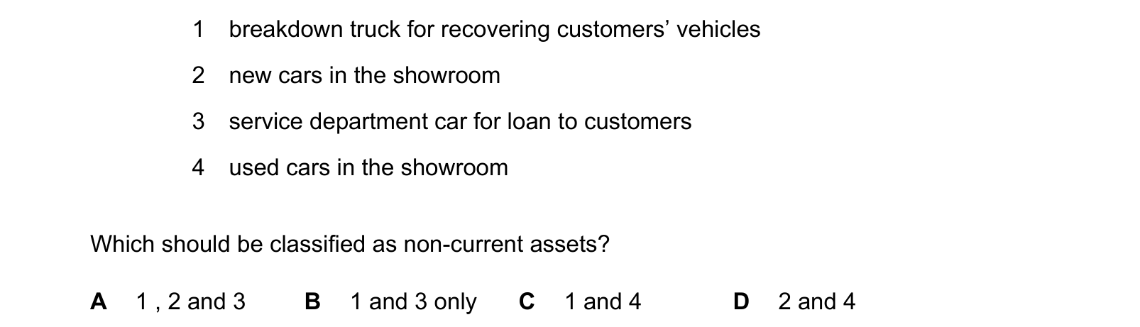 Diagram from the Cambridge Accounting 9706 Paper 1 October/November 2024 paper, variant 3, question 5.