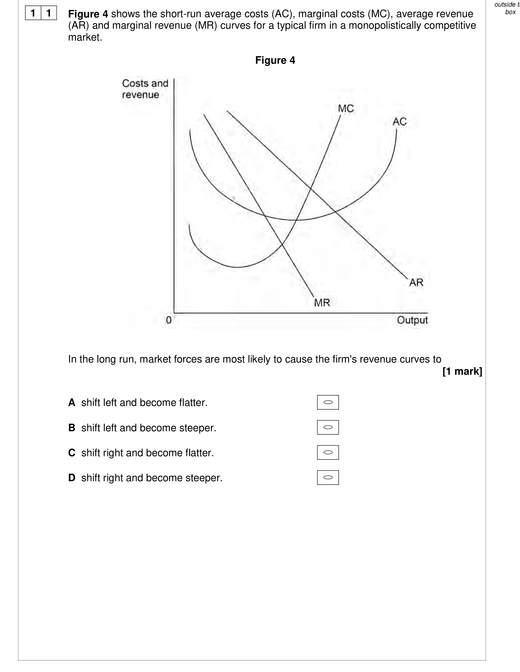 Question 11 from the AQA A-level Economics Paper 3, June 2024.